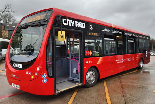 City Red Coach Painted