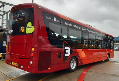 City Red Bus Painting